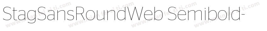 StagSansRoundWeb Semibold字体转换